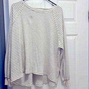 Striped oversized top